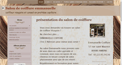 Desktop Screenshot of emmanuellecoiffure.com