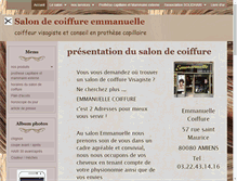 Tablet Screenshot of emmanuellecoiffure.com